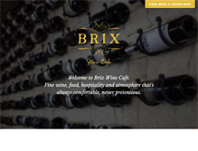 Tablet Screenshot of brixwinecafe.com